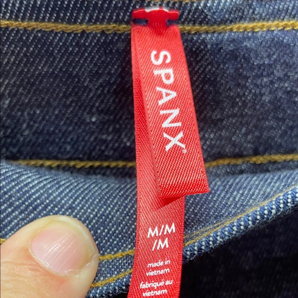 SPANX Denim Blue Mini Skirt